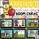 Boom Cards August Math and Literacy BUNDLE