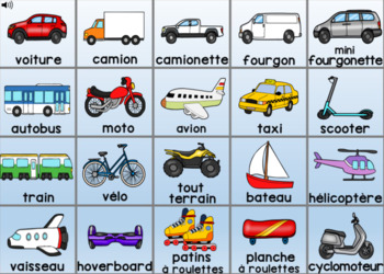 Boom Cards™ BUNDLE in French - le transport / transportation by Vari ...