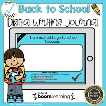 Preview of Boom Cards Back to School Writing Journal