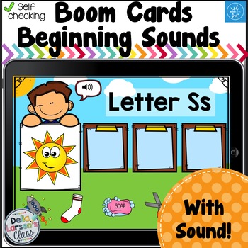 Preview of Boom Cards Beginning Sound Sort Phonemic Awareness
