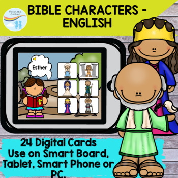 Preview of Boom Cards Bible characters - ENGLISH
