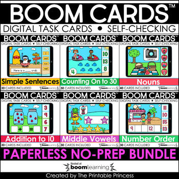 Preview of Boom Cards™ Bundle 3 Kindergarten | Digital Task Cards