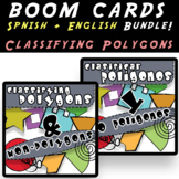 Boom Cards Bundle - Classifying Polygons (English AND Span