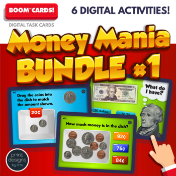 Preview of Money Counting Bundle • Money Mania Bundle 1 • Boom Cards