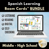 Boom Cards Bundle for Spanish Learners (Middle and High School)