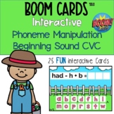 Boom Cards™ CVC Phoneme Manipulation Beginning Sound