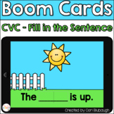 Boom Cards - CVC Words - Fill in the Sentence