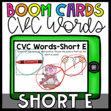 Boom Cards- CVC Words Short E Digital Task Cards