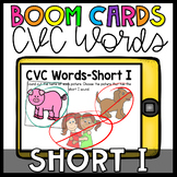 Boom Cards- CVC Words Short I Digital Task Cards