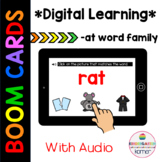 Boom Cards CVC (at) word family Digital Learning