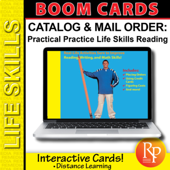 Preview of Boom Cards:  Catalogs & Mail Order - Practical Practice Reading & Life Skills