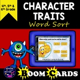 Boom Cards Character Traits Word Sort