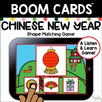Preview of Boom Cards: Chinese New Year Shape Matching Game