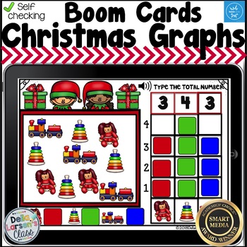 Preview of Christmas Graphing with Boom Cards