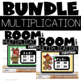 Boom Cards™ Christmas Multiplication Facts Bundle