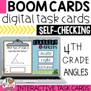 Preview of Boom Cards Classify Angles
