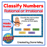 Classify Rational and Irrational Numbers Boom Cards