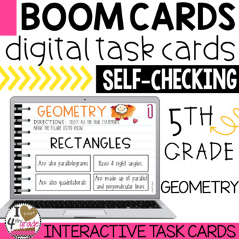 Preview of Boom Cards Classify Shapes