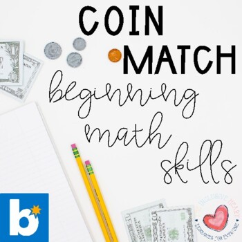 Preview of Boom Cards™ Coin Match-Beginning Math Skills