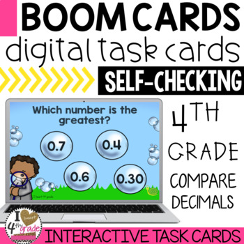 Preview of Boom Cards Compare Decimals
