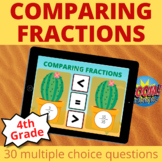 Boom Cards Compare Fractions Desert Theme