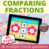 Boom Cards Compare Fractions with like and unlike denomina