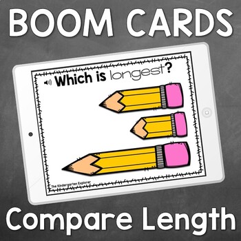 Preview of Boom Cards - Compare Length
