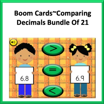 Preview of Boom Cards~Comparing Decimals Bundle (21 decks)