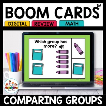 Preview of Boom Cards™ Comparing Groups Digital Activities