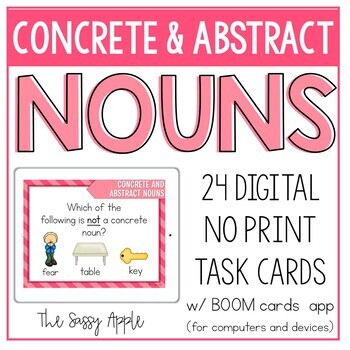 Types of Nouns Task Cards