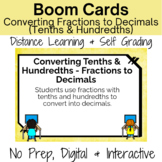 Boom Cards Converting Decimals to Fractions (10ths & 100th