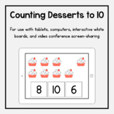 Boom Cards: Counting Desserts to 10