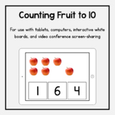 Boom Cards: Counting Fruit to 10