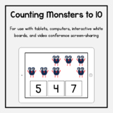 Boom Cards: Counting Monsters to 10