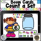 Boom Cards Counting a Set - Bugs in a Jar Distance Learning