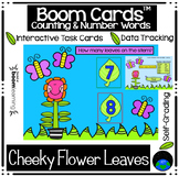 Boom Cards Counting and Number Words Cheeky Flower Leaves