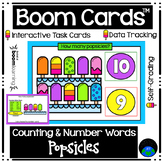 Boom Cards Counting and Number Words Popsicles