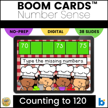 Preview of Boom Cards – Counting to 120 – Number Recognition – Build Number Sense