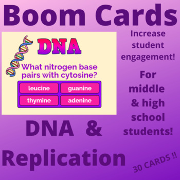 Preview of Boom Cards DNA & Replication Digital Task Cards