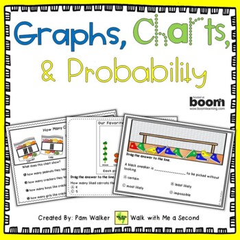 Preview of Graphing and Data with Boom Cards