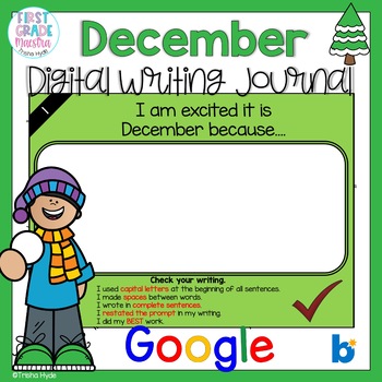 Preview of Digital December Writing Journal