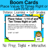 Boom Cards Decimals Place Value 1/10 of & Ten Times  Virtu