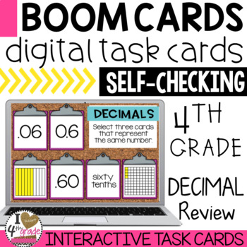 Preview of Boom Cards Decimals Practice