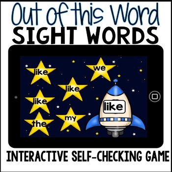 Preview of Boom Cards - Digital Sight Word Activities for Kindergarten