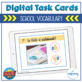 Boom Cards: ESL Distance Learning Task Cards {School}