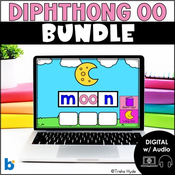 Preview of Diphthong OO | Bundle | Phonics | Boom Cards