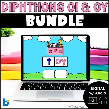 Preview of Diphthongs OI and OY | Bundle | Phonics | Boom Cards