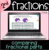 Boom Cards™ Distance Learning |  2nd Grade Math Fractions 