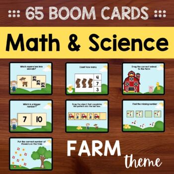 Preview of Boom Cards Distance Learning Digital Task Cards for Spring Theme Math Activities