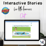 Boom Cards™ Distance Learning: Out The Pool Story - Final /t/